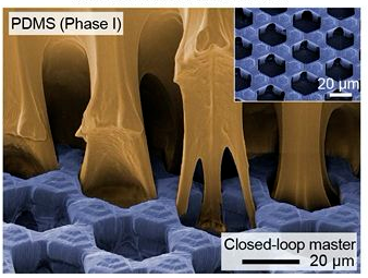 彈性裂縫工藝復制任意三維層級結構