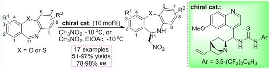 有機小分子催化不對稱氮雜亨利反應