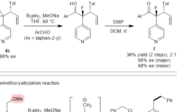 Angew. Chem. ：4-三氟甲基吡啶的脫氟官能化反應