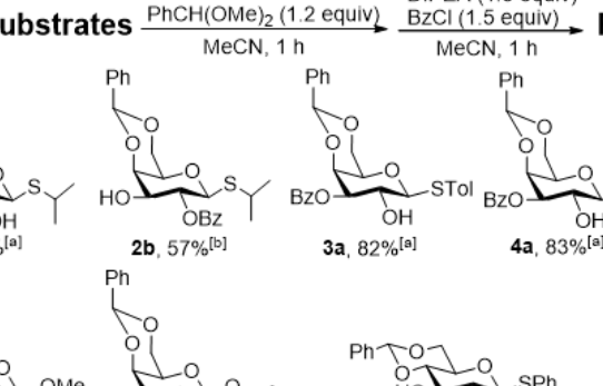 EurJOC：氯化亞錫催化的連續(xù)縮醛化和選擇性苯甲酰化高效合成正交保護(hù)的糖基受體
