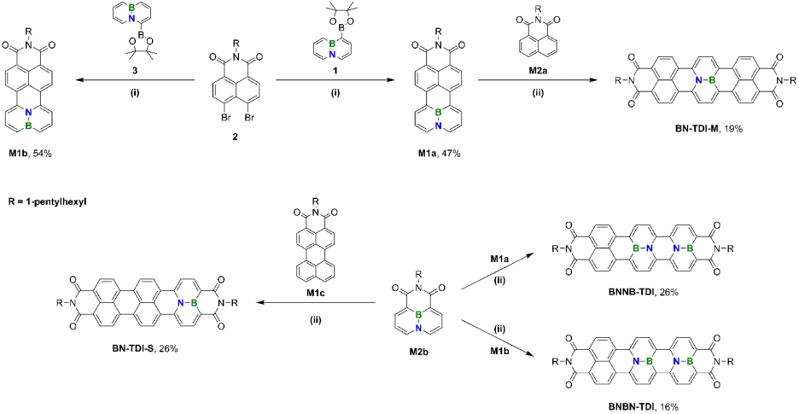 Angew. Chem. ：硼氮雜TDI分子的模塊化合成