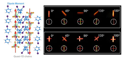 Angew. Chem. ：鹵代吡啶與極性MnBr?2?單元 呈鏈式排列的Mn(II)溴化物雜化材料的X射線激發的偏振發光